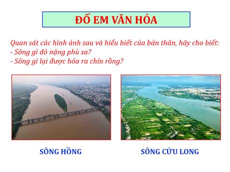 Bài giảng môn Địa lý Lớp 8 - Bài 6: Thủy văn Việt Nam
