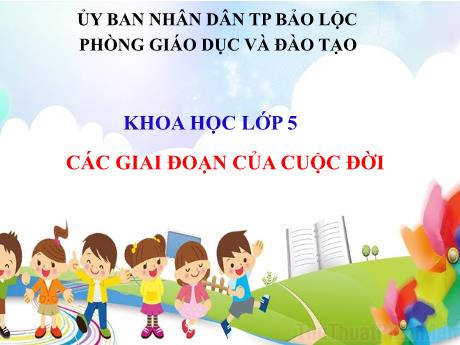 Bài giảng môn Khoa học Lớp 5 - Các giai đoạn của cuộc đời