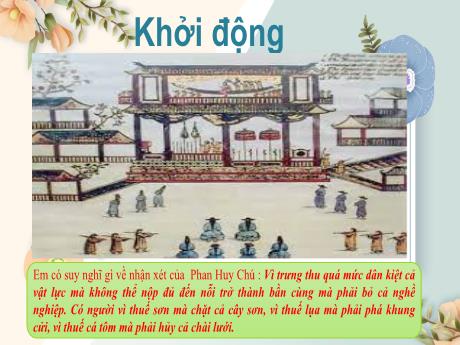 Bài giảng môn Lịch sử Lớp 8 - Chương 3, Bài 7: Khởi nghĩa nông dân ở Đàng Ngoài thế kỷ 18
