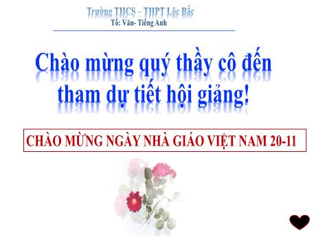 Bài giảng môn Ngữ văn Lớp 6 - Thực hành Tiếng Việt - Trường THCS THPT Lộc Bắc