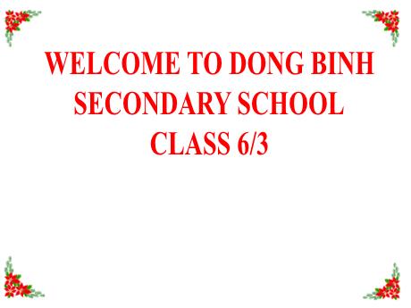 Bài giảng môn Tiếng Anh Lớp 6 - Unit 3: Friends (Lesson 2 to 22) - Năm học 2022-2023