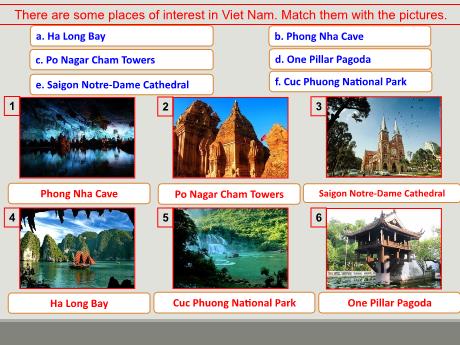Bài giảng môn Tiếng Anh Lớp 9 - Unit 5: Wonders of Viet Nam (Lesson 1)