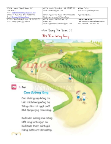 Bài giảng môn Tiếng Việt Lớp 2 - Tuần 20 - Năm học: 2021-2022 - Trường Tiểu học Lê Thánh Tông
