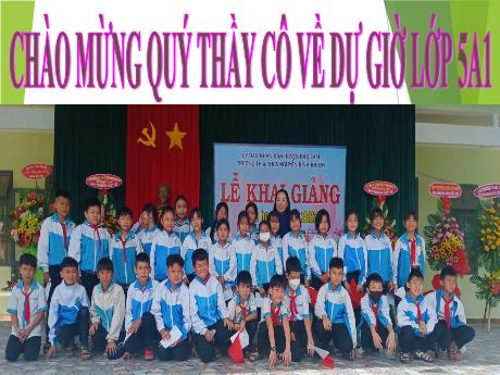 Bài giảng môn Toán học Lớp 5 - Bài 10: Khái niệm số thập phân